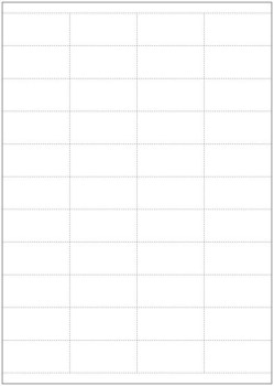 Hyllkantsetiketter, A4-laserark, Perforerade, 52x25,4, 
